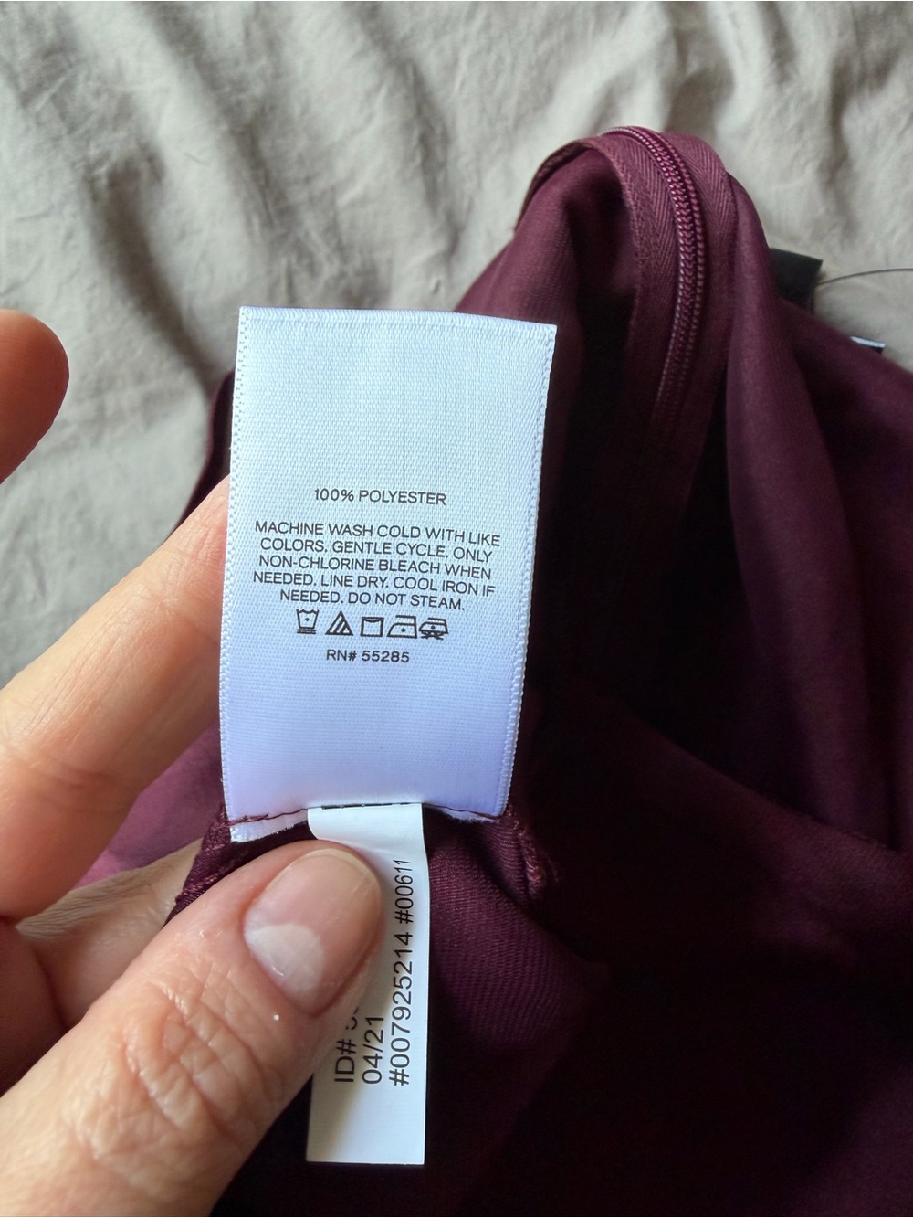 NEW Express Burgundy Cowl Neck Satin Jumpsuit Retro 70’s Wide Leg Evening Sz XS - Picture 6 of 11